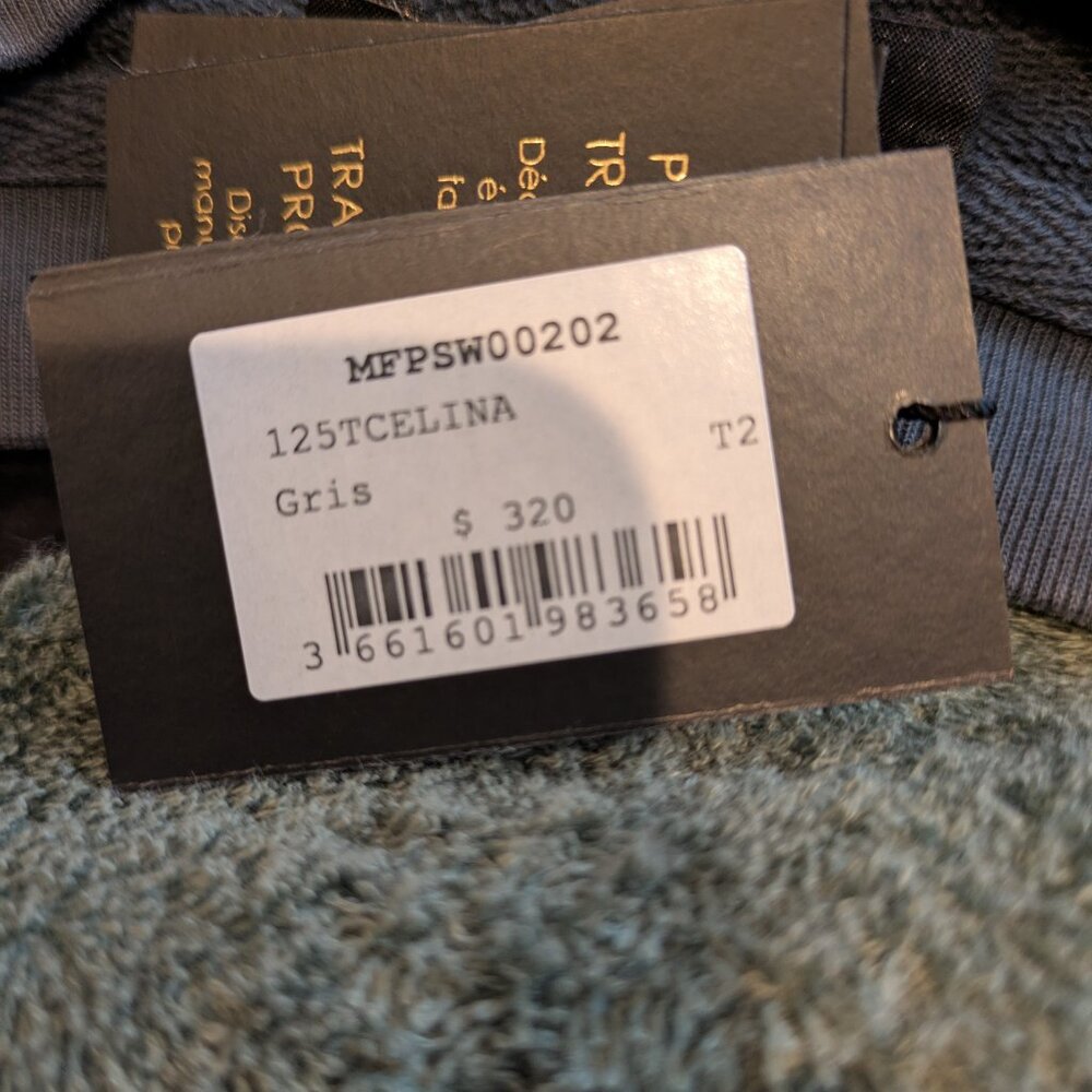 Maje Celine Dion 100% Cotton sweatshirt M - Picture 9 of 9